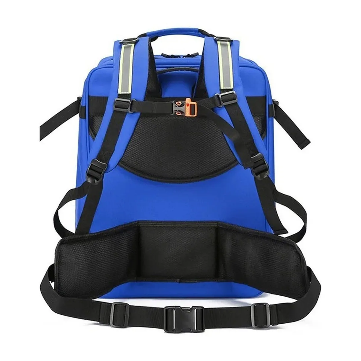 09968 1200D Medical Emergency Backpack in Blue, construction and compartment detail 1