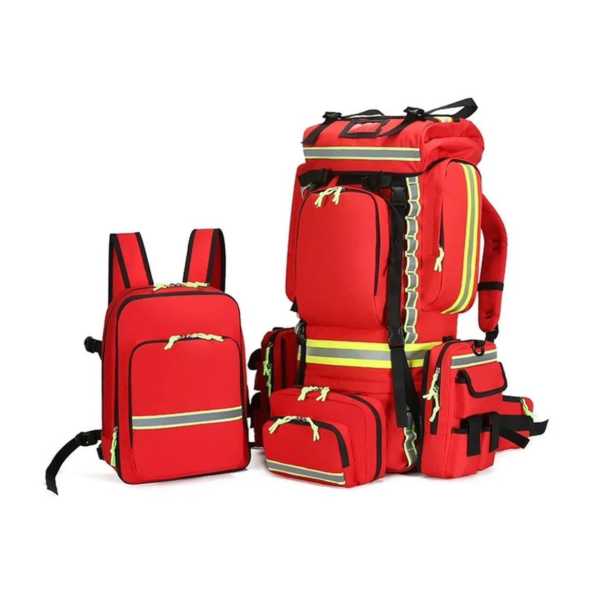 09971 1200D Waterproof PVC Rescue Bag in Red, construction and compartment detail 5