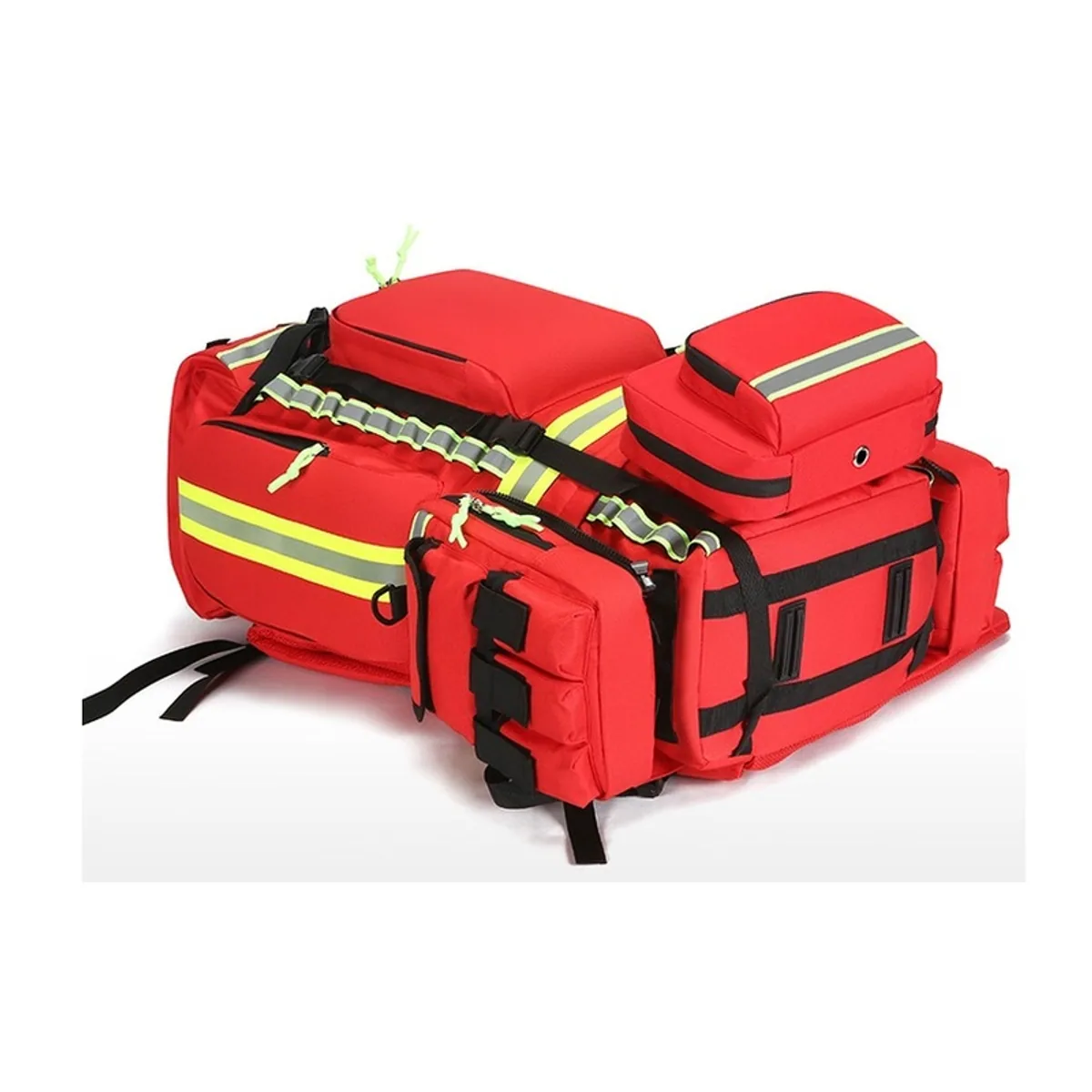 09971 1200D Waterproof PVC Rescue Bag in Red, construction and compartment detail 7
