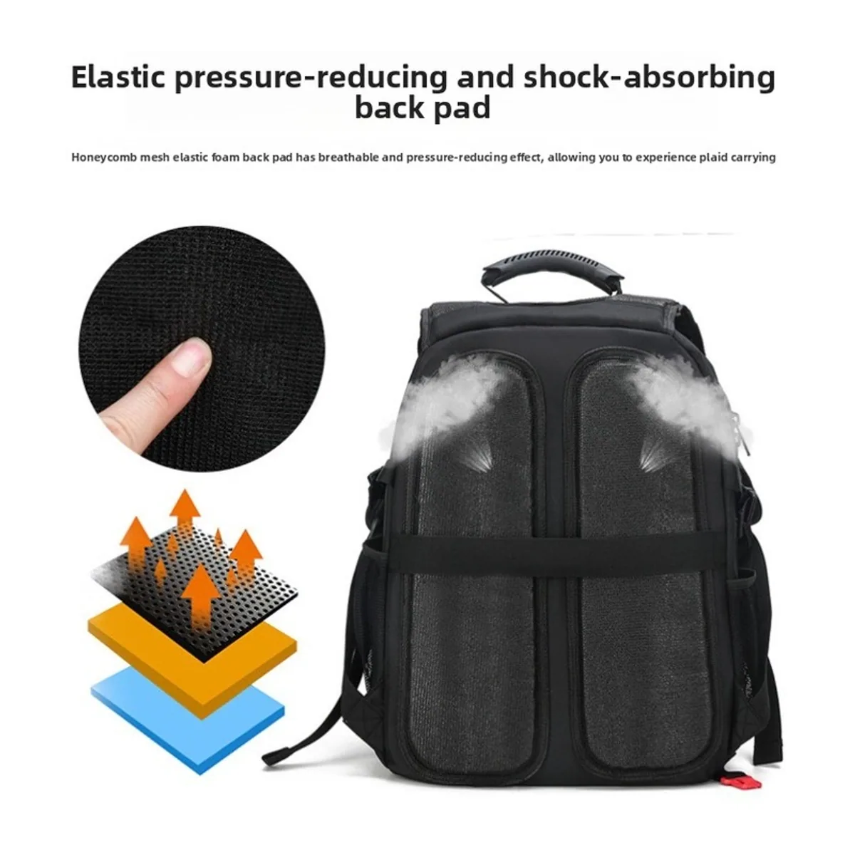 112212 Oxford Trolley Rescue Bag in Black, construction and compartment detail 4