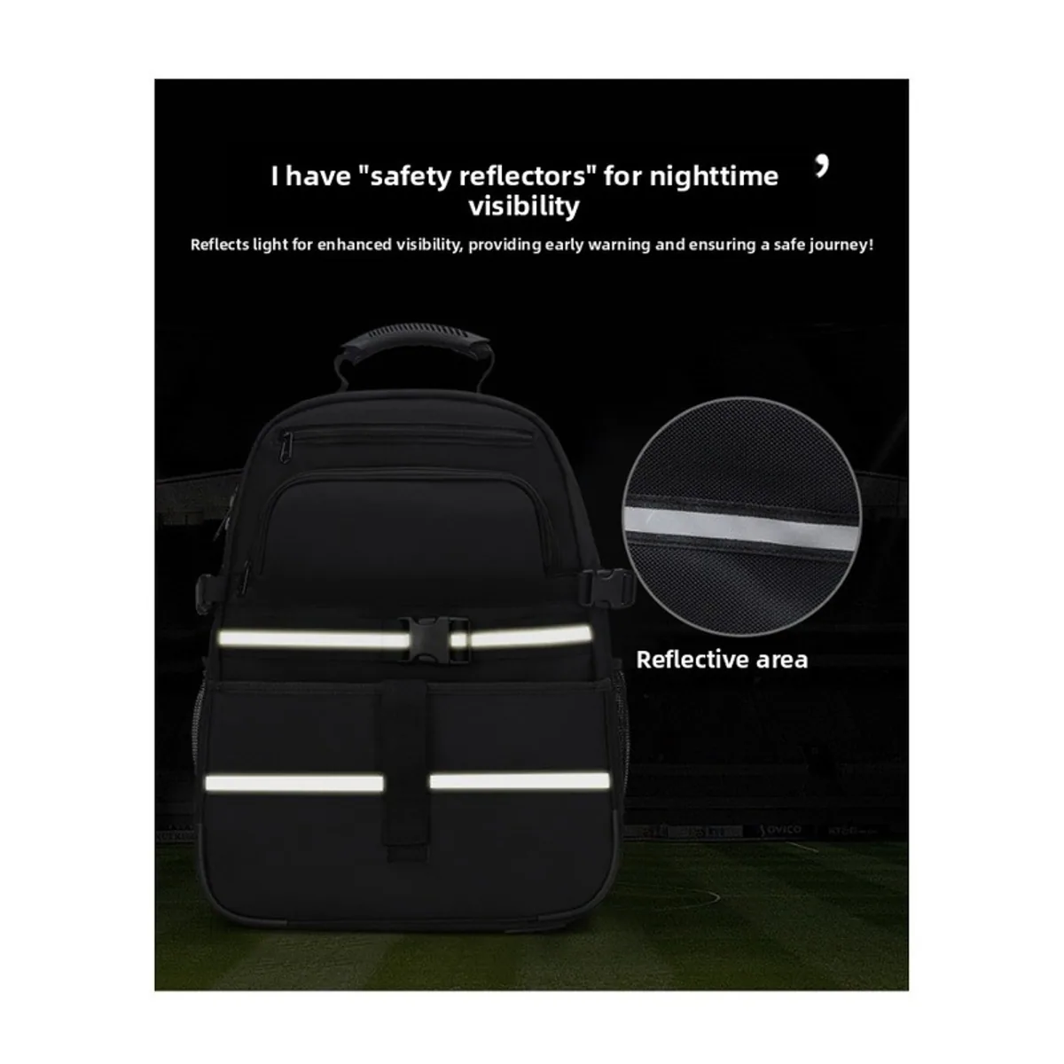 112212 Oxford Trolley Rescue Bag in Black, construction and compartment detail 6