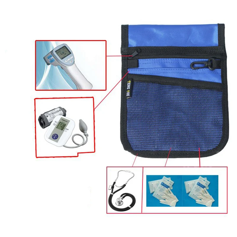 Nurse Waist Pouch - SKU HSB001 construction and compartment detail 7