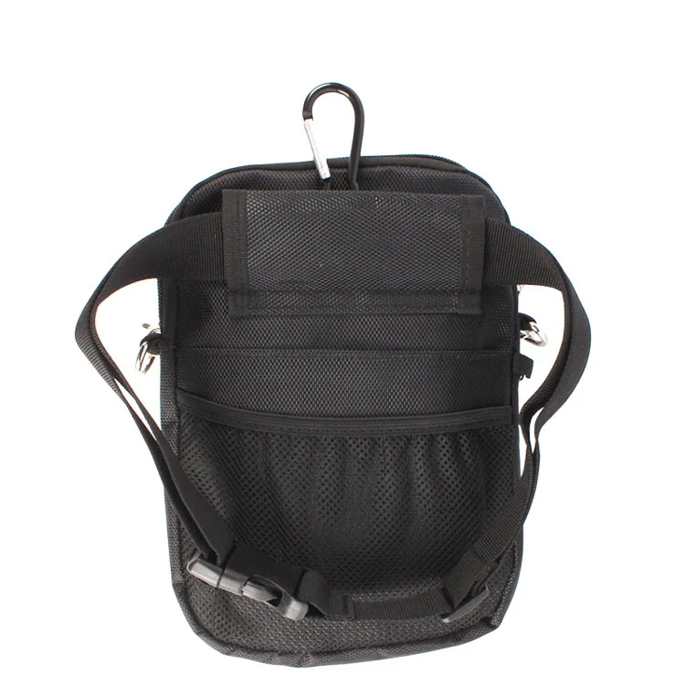 Nurse Organizer Pouch with Clear ID Window and Mesh Pocket construction and compartment detail 1
