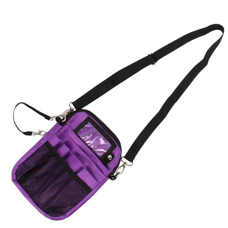 Nurse Organizer Pouch with Clear ID Window and Mesh Pocket construction and compartment detail 5