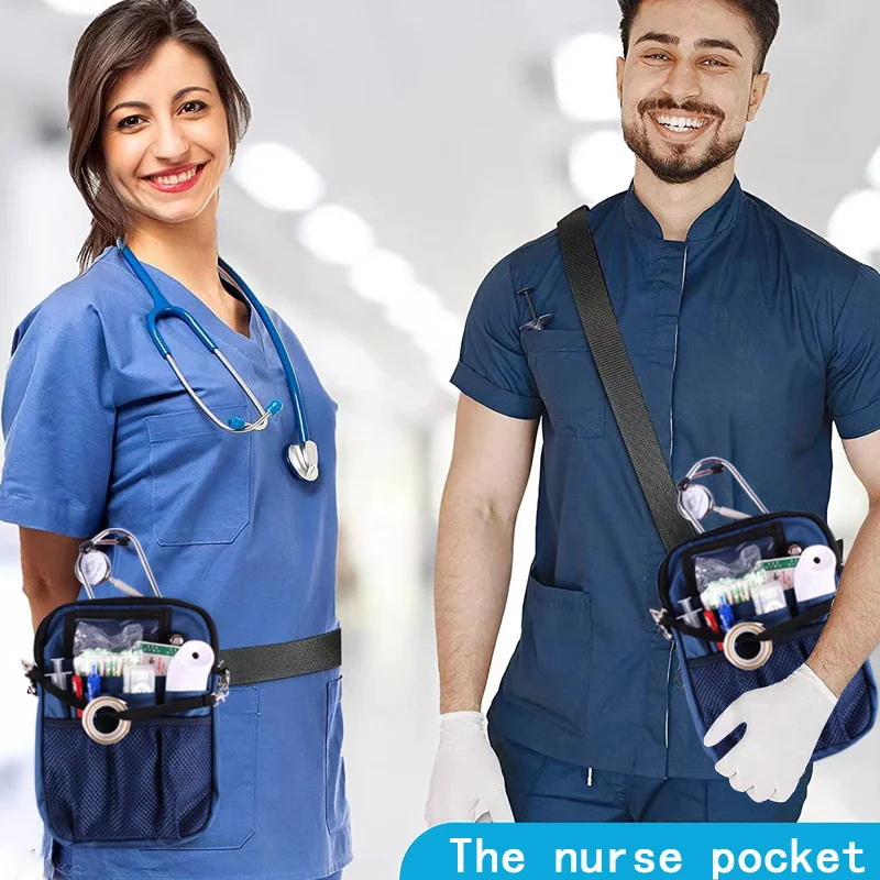 Nurse Organizer Pouch with Clear ID Window and Mesh Pocket product view
