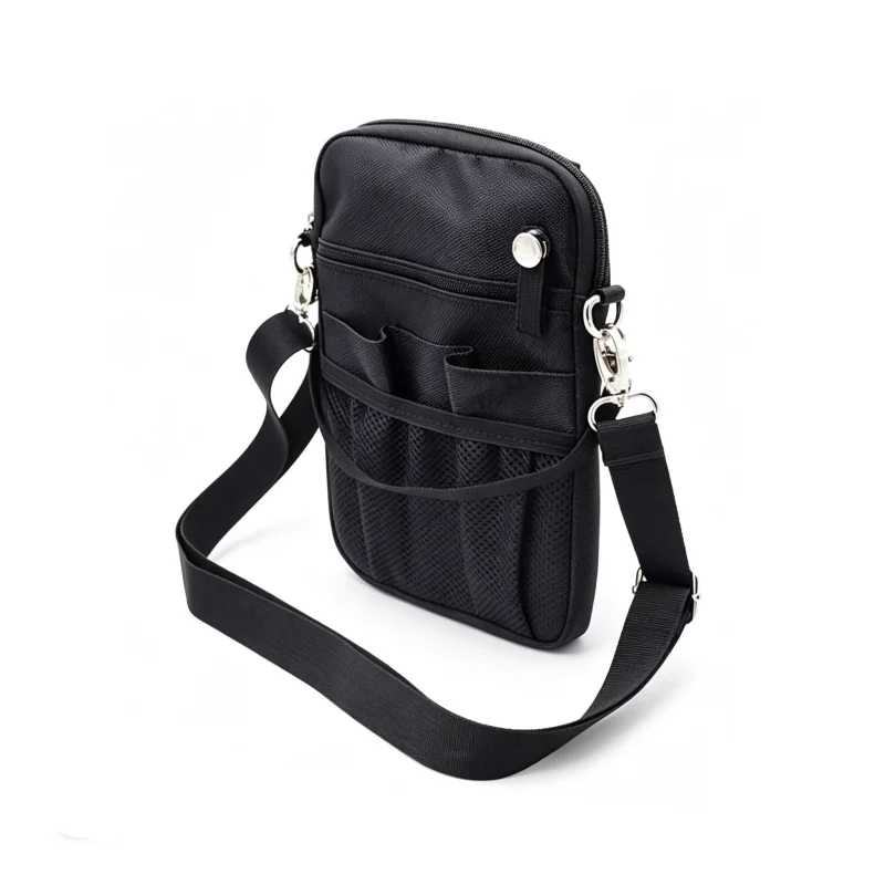 Nurse Shoulder Pouch - SKU HSB004 construction and compartment detail 1