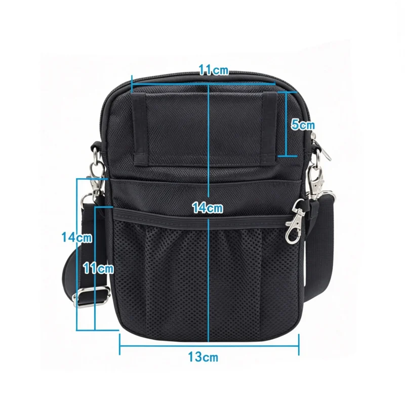Nurse Shoulder Pouch - SKU HSB004 construction and compartment detail 2