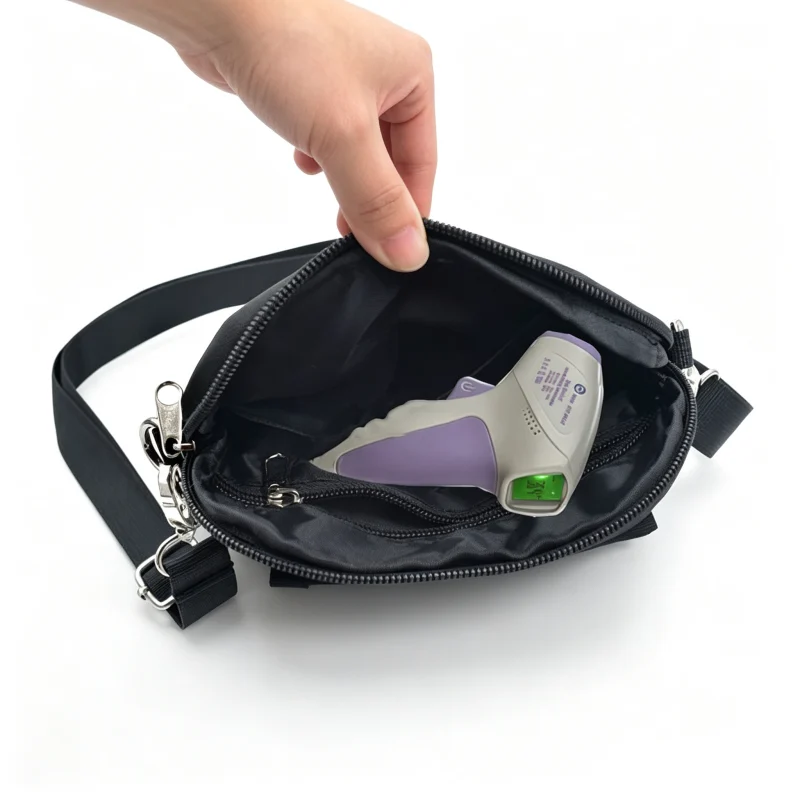 Nurse Shoulder Pouch - SKU HSB004 construction and compartment detail 6