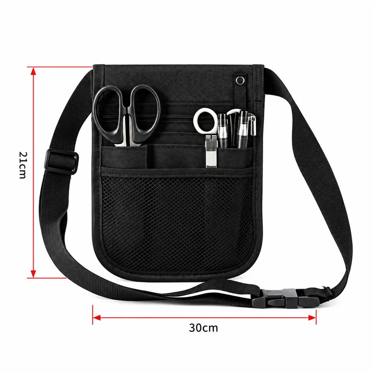 Nurse Belt Pouch - SKU HSB007 construction and compartment detail 6