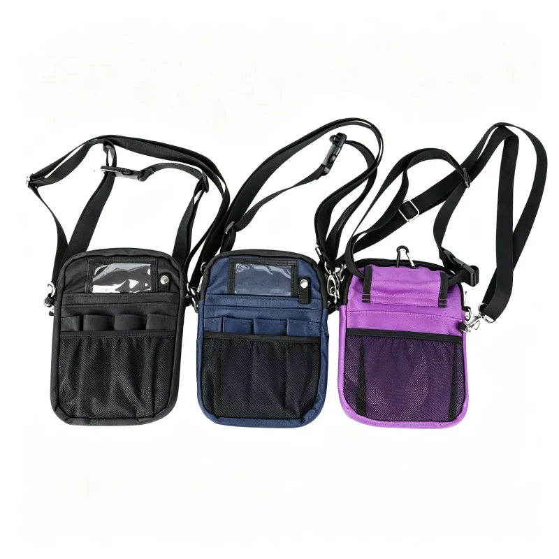 Nurse Crossbody Pouch - SKU HSB009 construction and compartment detail 3