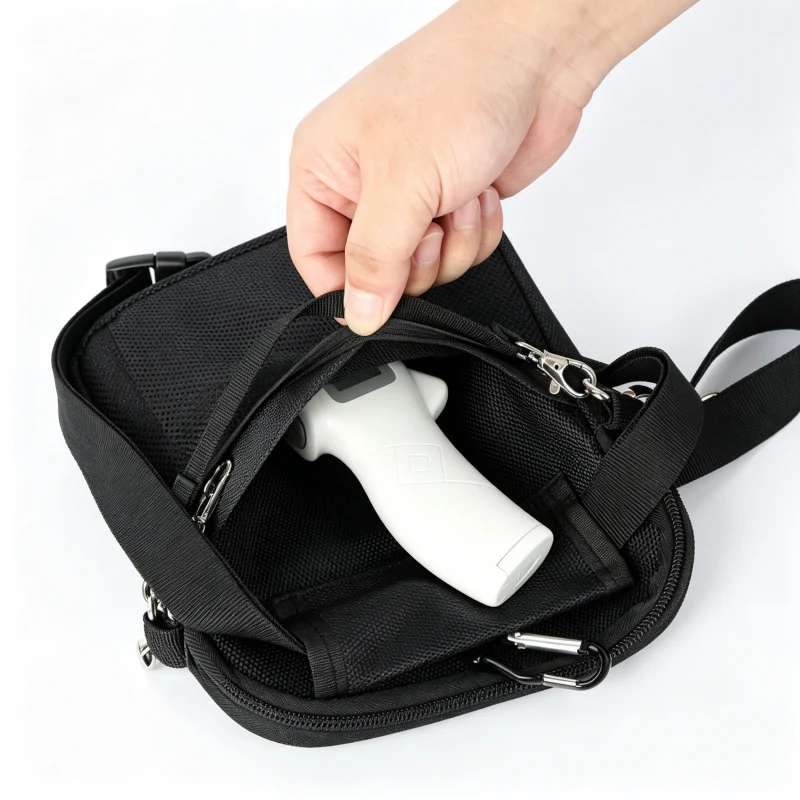 Nurse Crossbody Pouch - SKU HSB009 construction and compartment detail 6