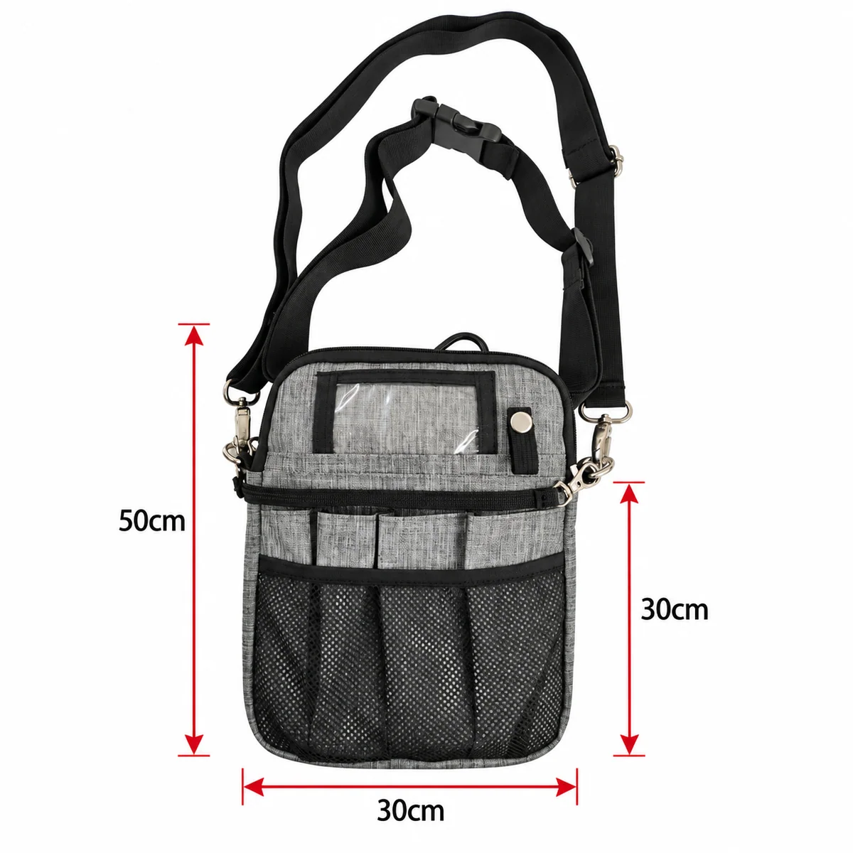 Nurse Crossbody Pouch - SKU HSB009 construction and compartment detail 7