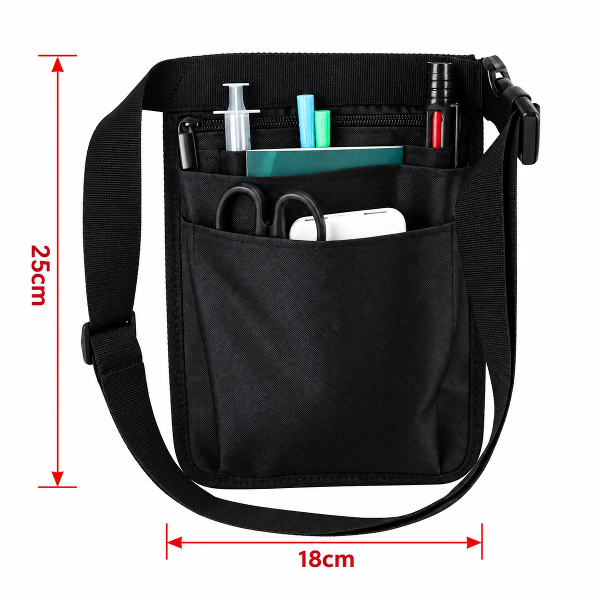 Nurse Utility Pouch - SKU HSB012 construction and compartment detail 7
