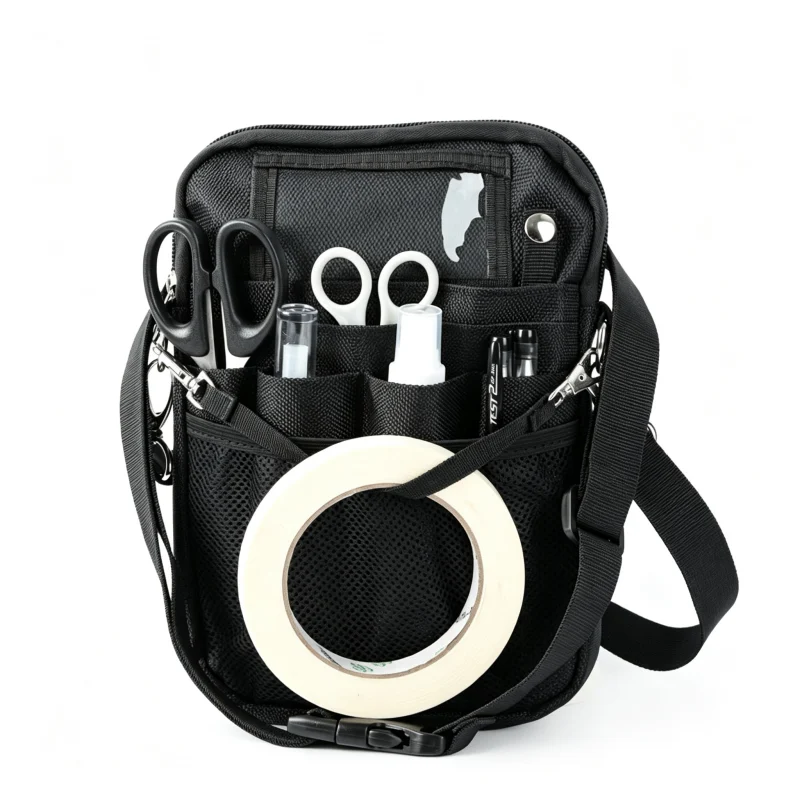Nurse Crossbody Pouch with Mesh Tool Organizer product view