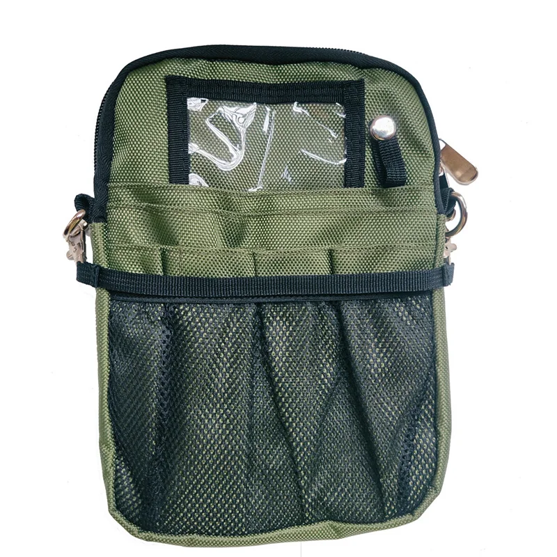 Nurse Crossbody Pouch with Mesh Tool Organizer construction and compartment detail 6