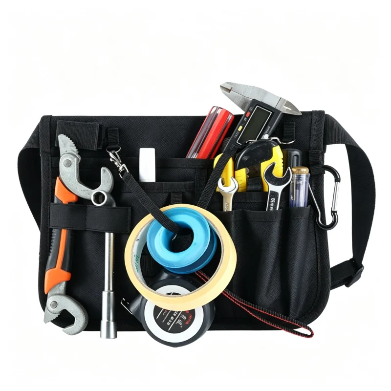 Tool Waist Pouch - SKU HSB014 construction and compartment detail 4