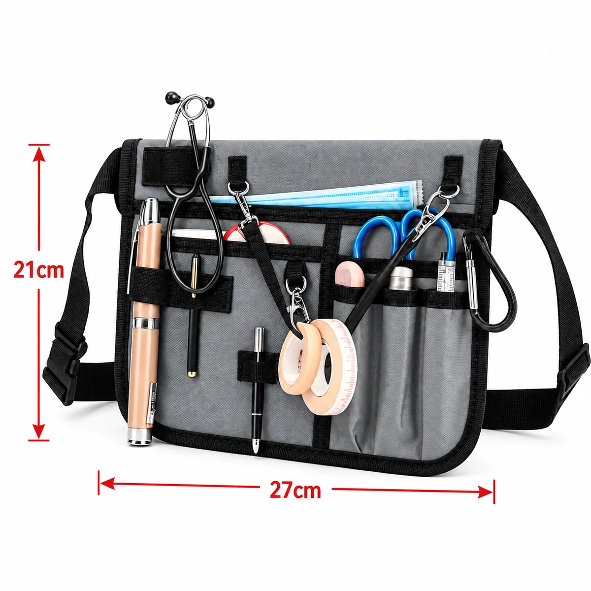 Tool Waist Pouch - SKU HSB014 construction and compartment detail 7