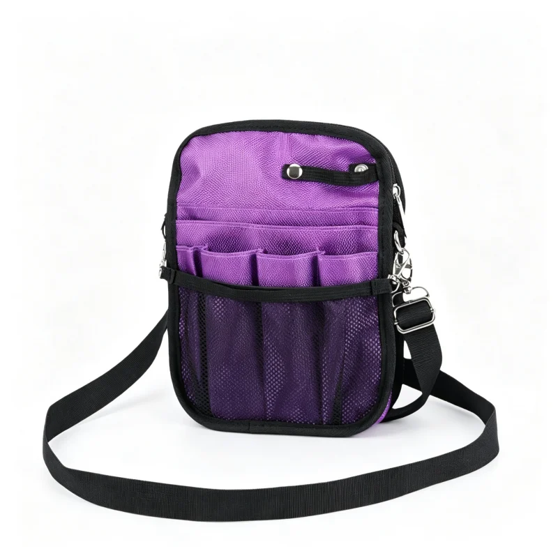 Nurse Shoulder Pouch - SKU HSB018 construction and compartment detail 3