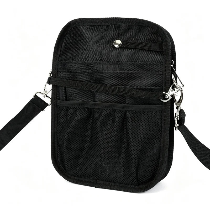 Nurse Shoulder Pouch - SKU HSB018 construction and compartment detail 4