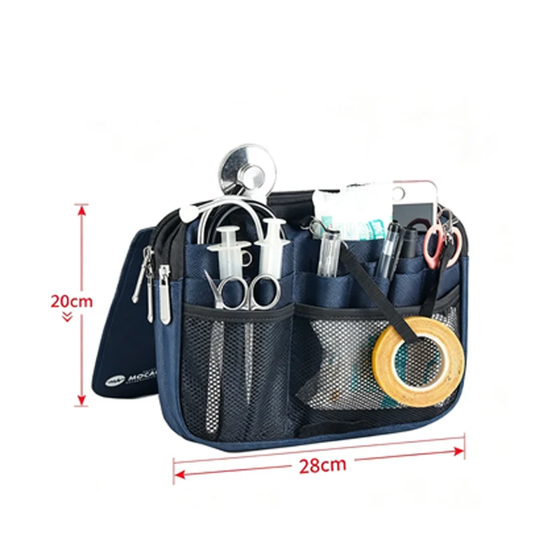Nurse Shoulder Bag - SKU HSB020 construction and compartment detail 10