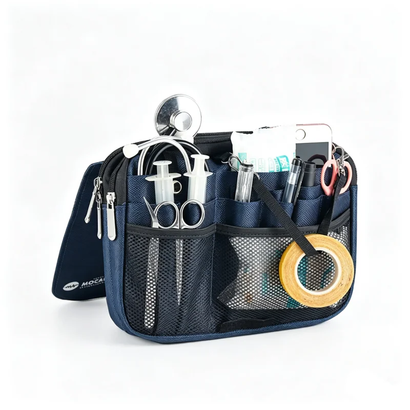 Nurse Shoulder Bag - SKU HSB020 construction and compartment detail 9