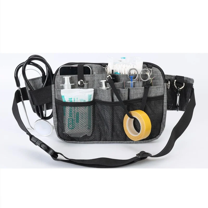 Nurse Shoulder Bag - SKU HSB020 construction and compartment detail 11