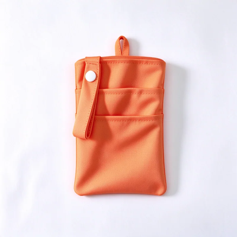 Three-Pocket Nurse Organizer with Snap Strap for Uniforms construction and compartment detail 18