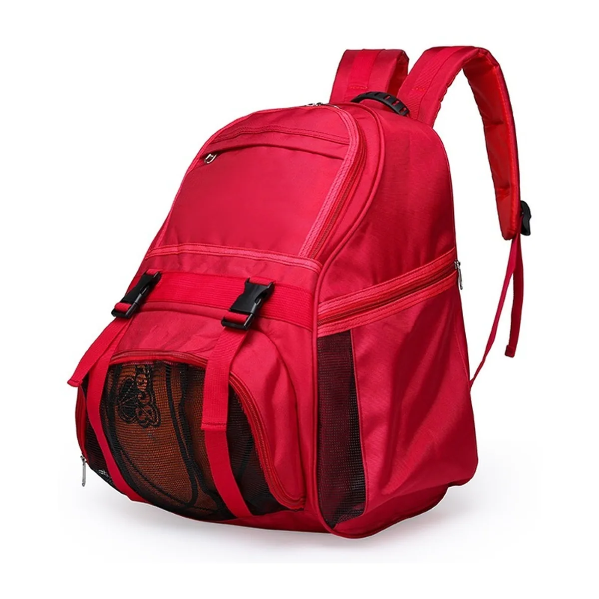 PN0003 Oxford Medical Emergency Backpack in Black, construction and compartment detail 2