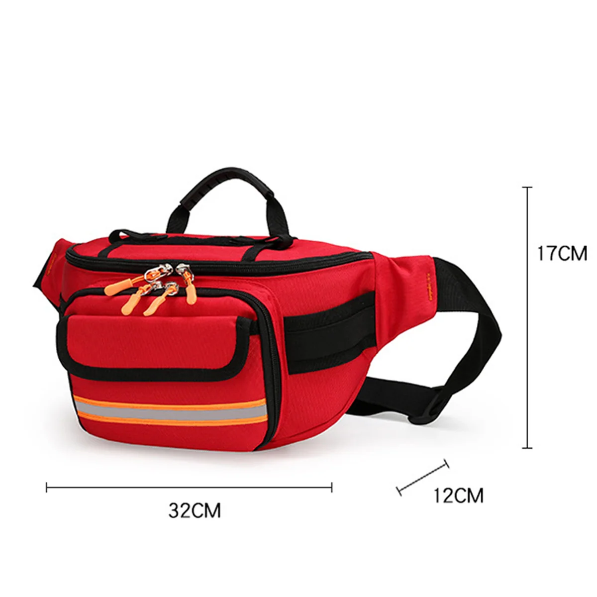 Foldout First Aid Waist Organizer for Event Staff construction and compartment detail 2