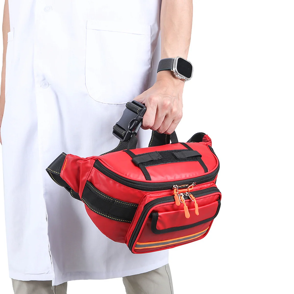 Foldout First Aid Waist Organizer for Event Staff construction and compartment detail 7