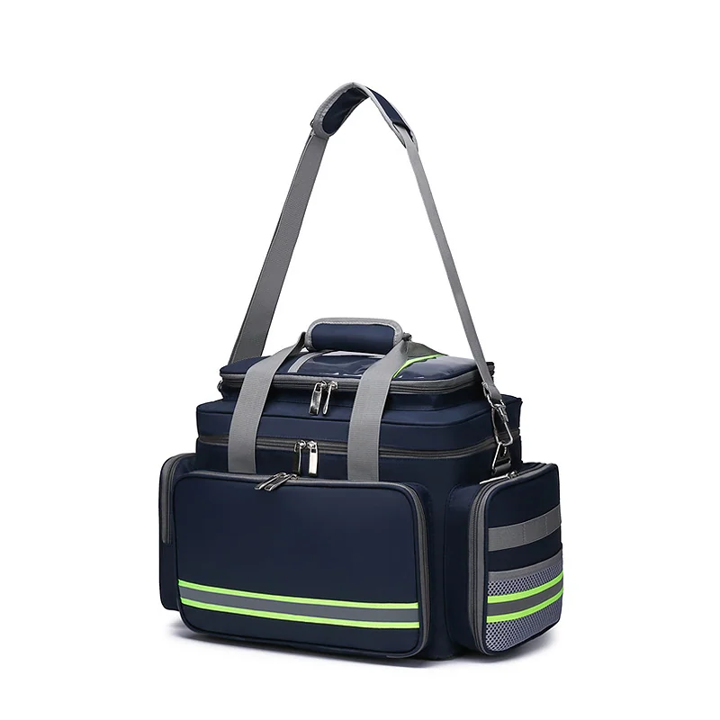 Medical Shoulder Bag with Divided Storage and Front Organizer construction and compartment detail 9