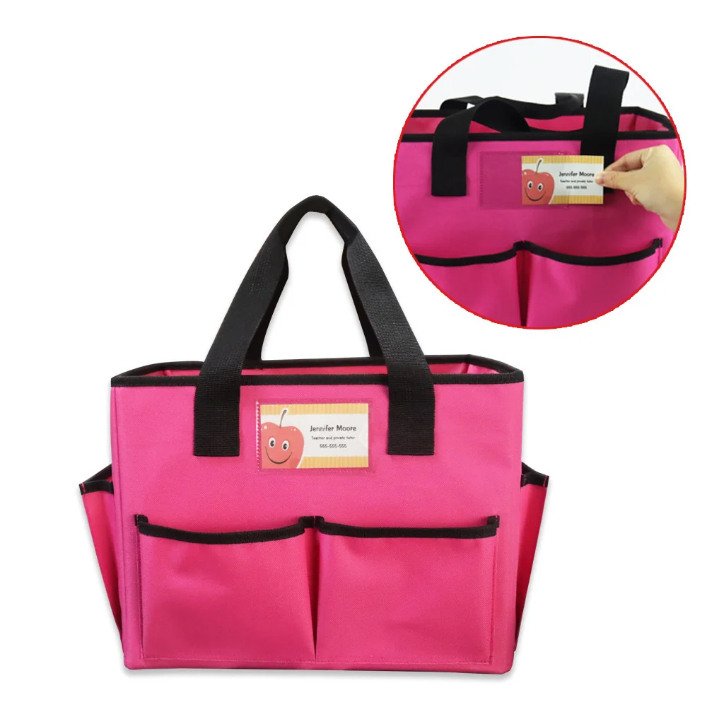 Foldable Organizer Tote with Dividers for Work Supplies construction and compartment detail 3