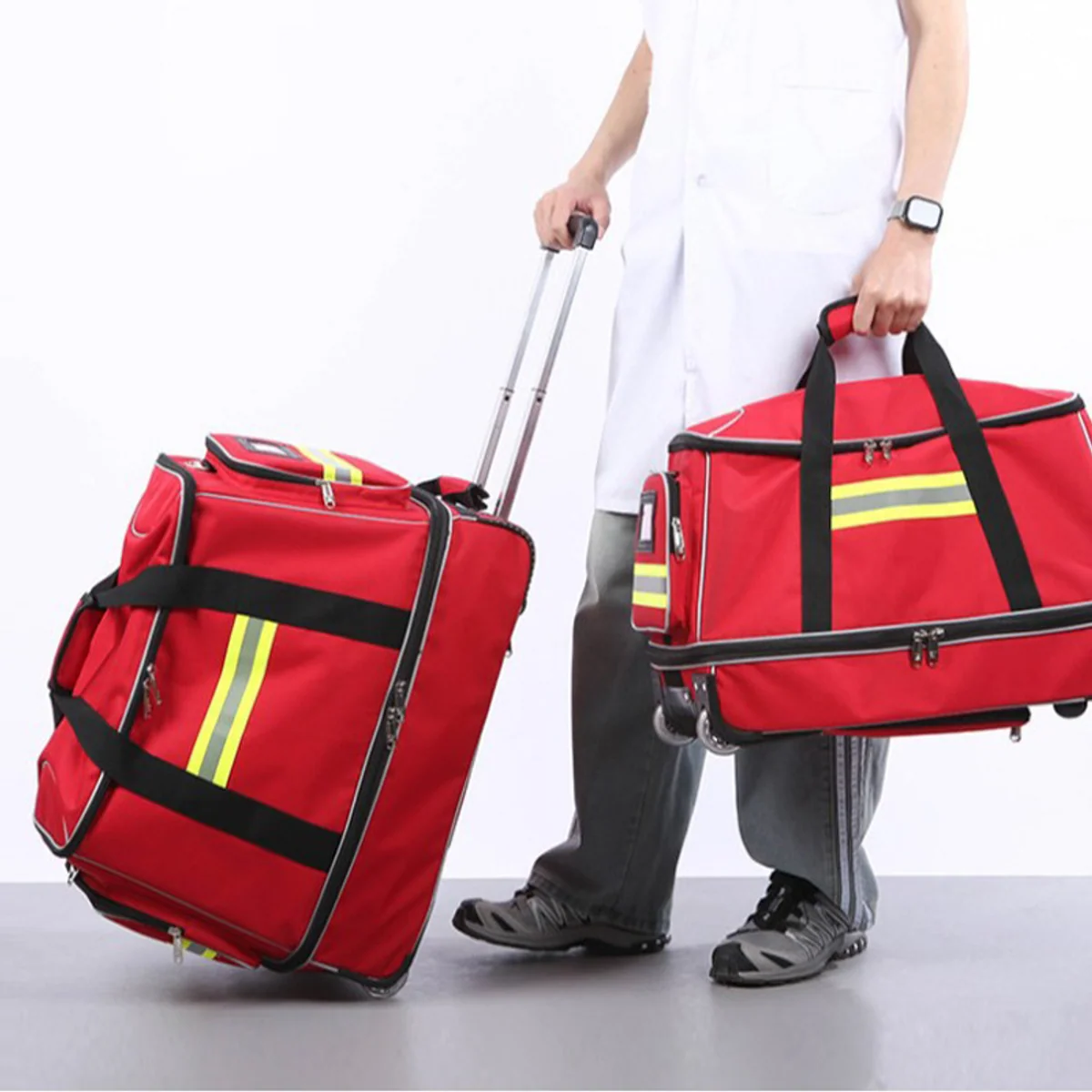 09925 Portable Rod Emergency Storage Backpack - SKU 09925 construction and compartment detail 1