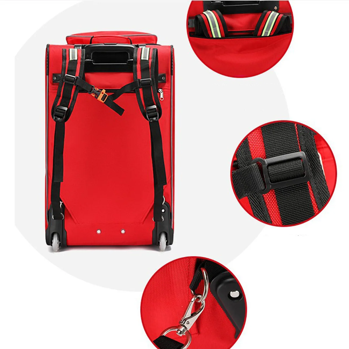 09925 Portable Rod Emergency Storage Backpack - SKU 09925 construction and compartment detail 2