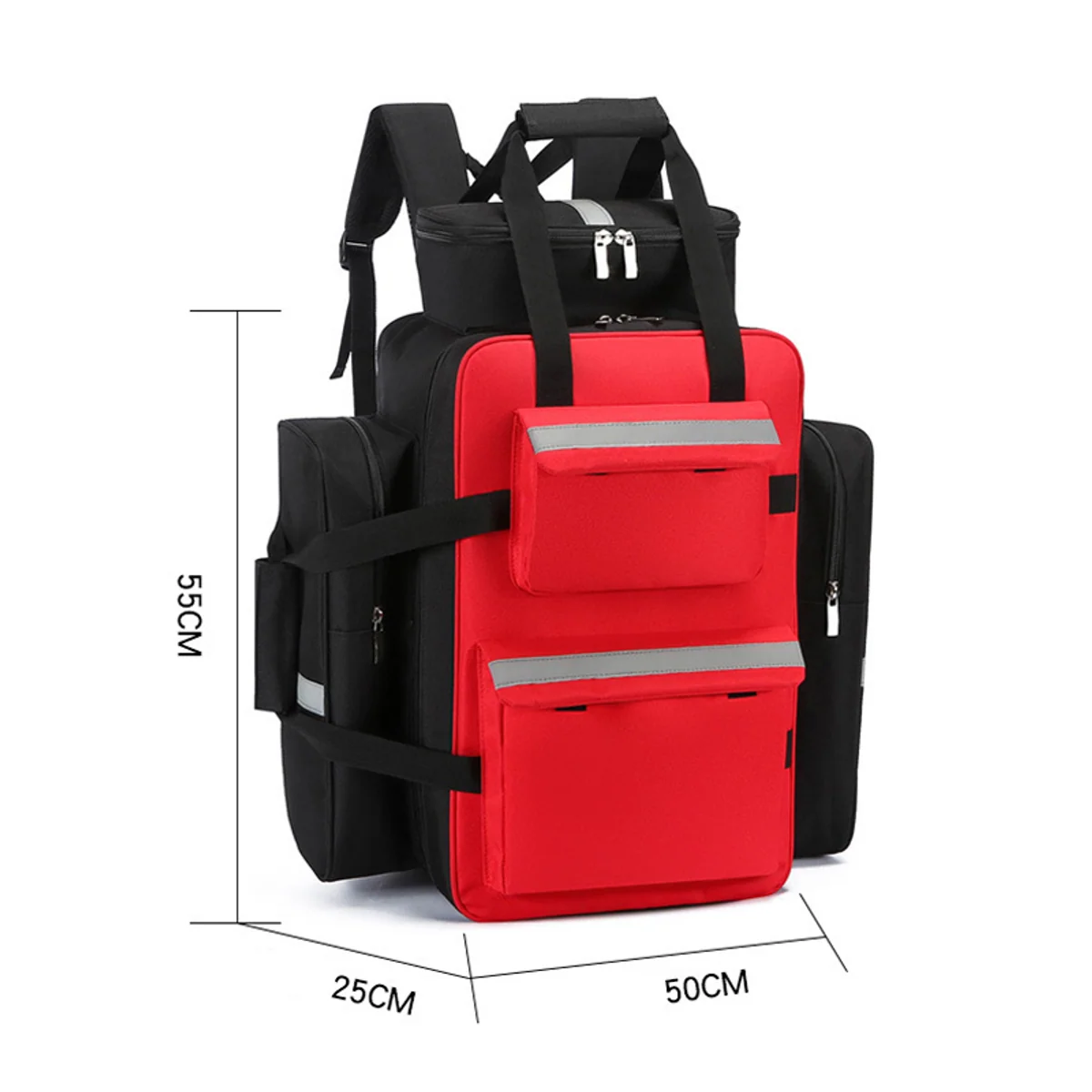 09972 Rescue Backpack Waterproof First Aid - SKU 09972 construction and compartment detail 5